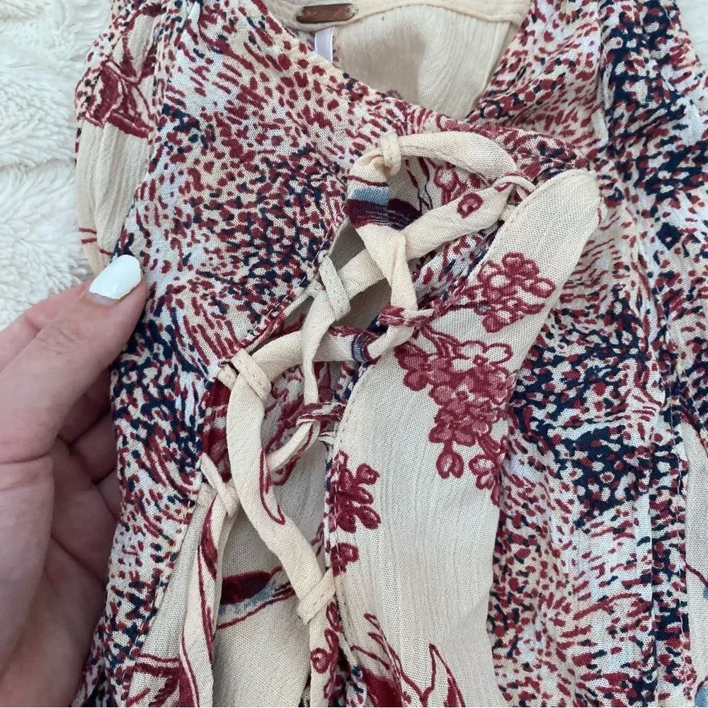 Free People Isabella romper mixed print